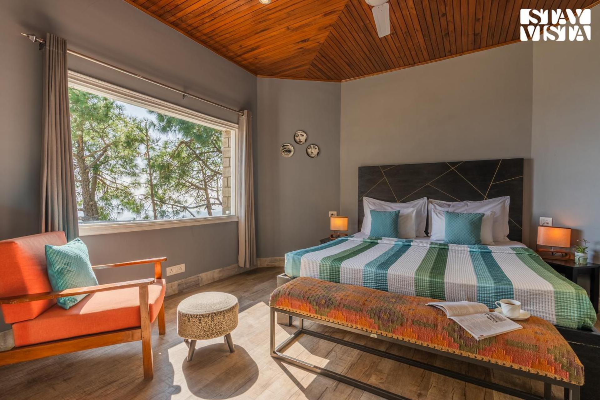 Stayvista At Serene With Outdoor Bonfire Barog Bagian luar foto
