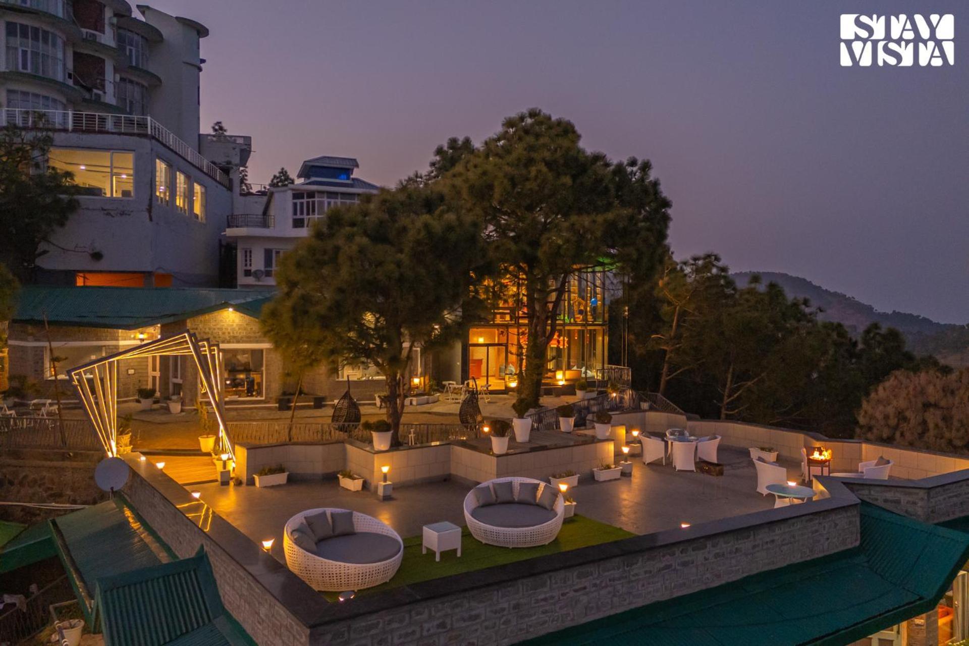 Stayvista At Serene With Outdoor Bonfire Barog Bagian luar foto